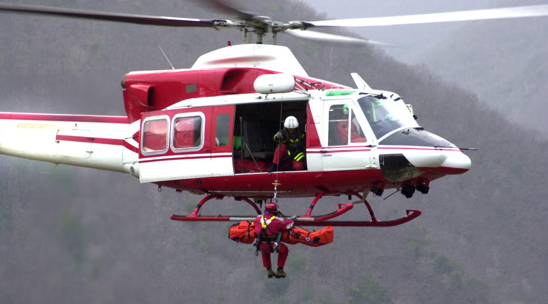 Helicopter hoisting rescue