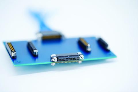 EMM connector mounted on PCB